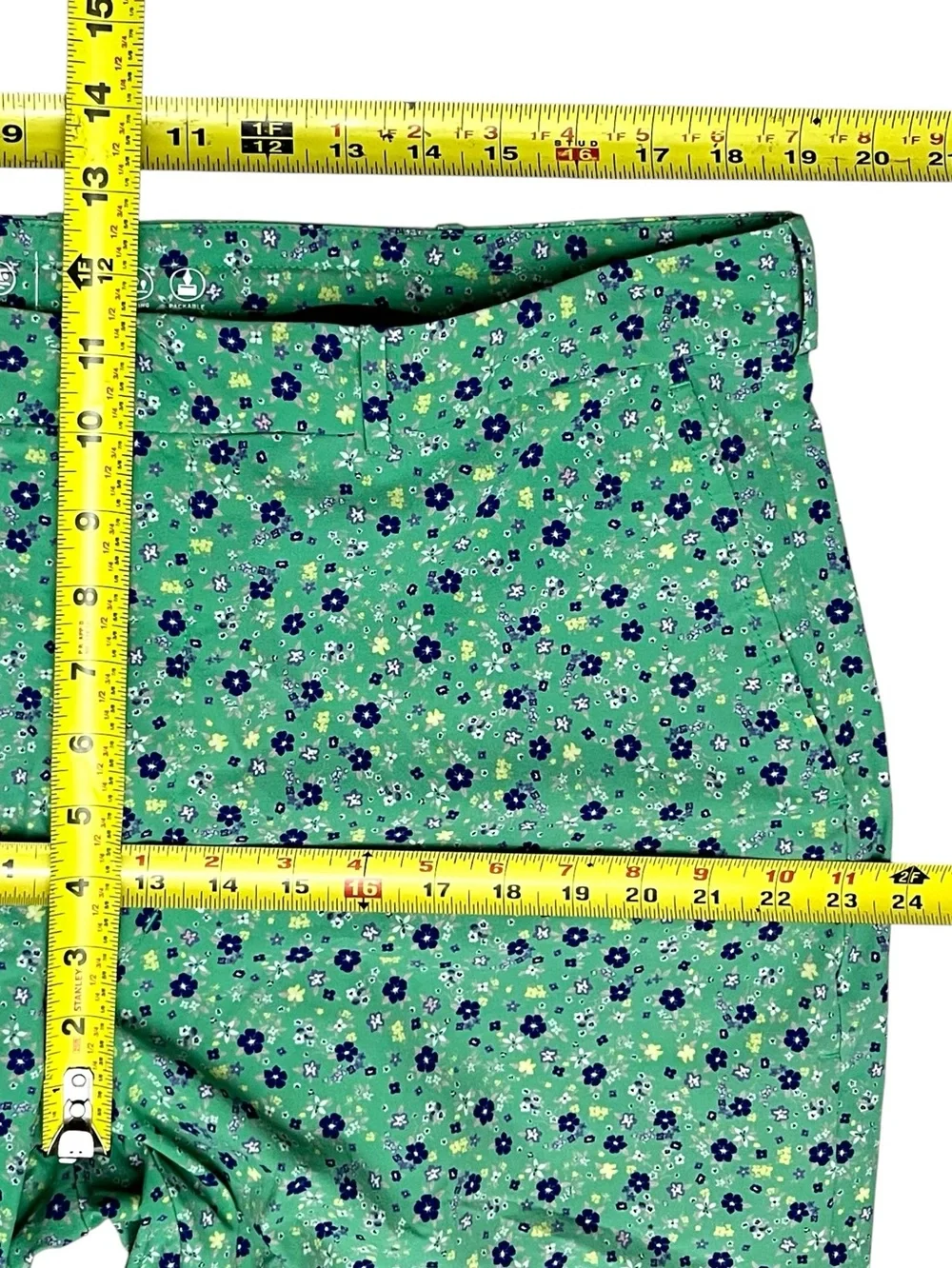 Polo Ralph Lauren Shorts Golf Swim Hybrid Wicking Mens 38x10 Green Floral Lined